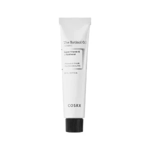 COSRX The Retinol 0.1 Cream – lietojams ir jaunināšanas krēms ar retinolu