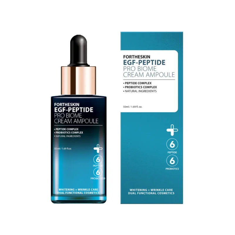 FORTHESKIN EGF-Peptide Pro-Biome Cream Ampoule – veido serums ar peptīdiem - Image 3