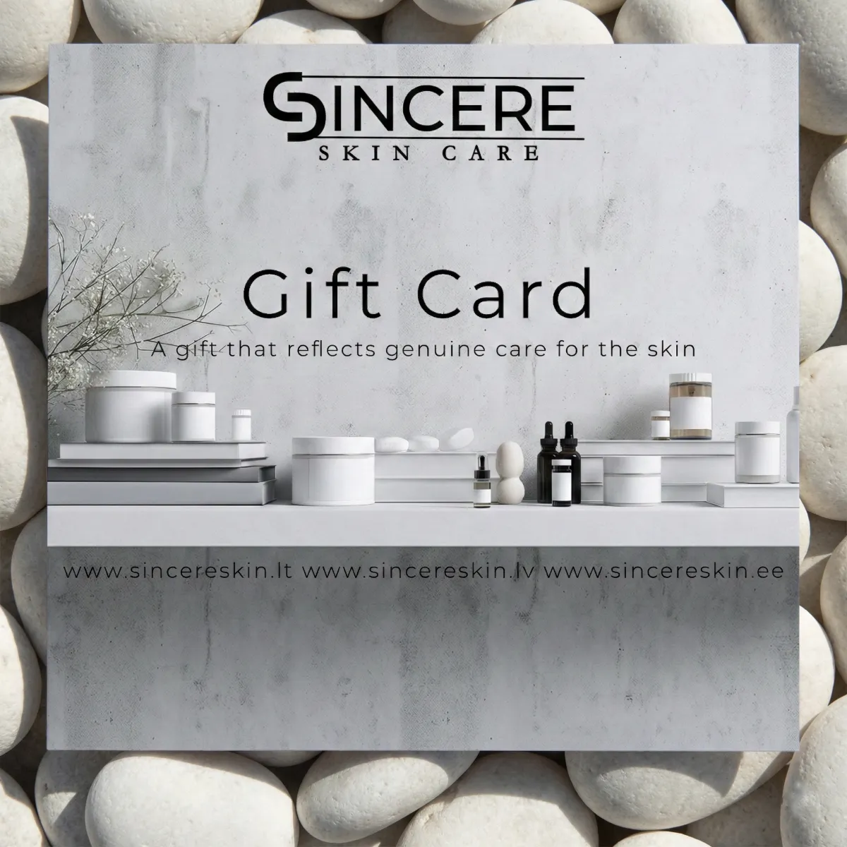 SincereSkincare.com online cosmetics gift card