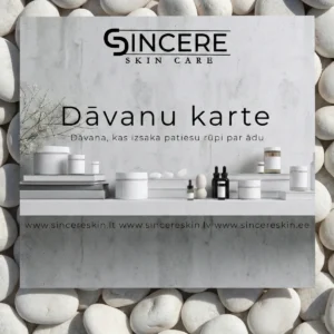 SincereSkin.lv kosmētikas dāvanu karte tiešsaistē