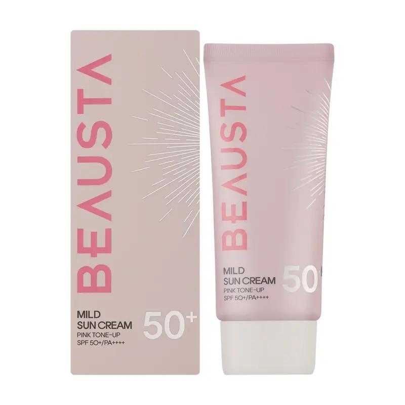 pirkti BEAUSTA Mild Sun Cream Pink Tone-Up SPF50+ kaina